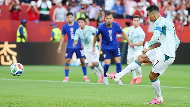 Cristiano Ronaldo versenkte den Elfmeter.