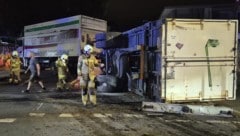 Der Lkw-Unfall hinterließ großes Chaos