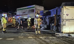 Der Lkw-Unfall hinterließ großes Chaos
