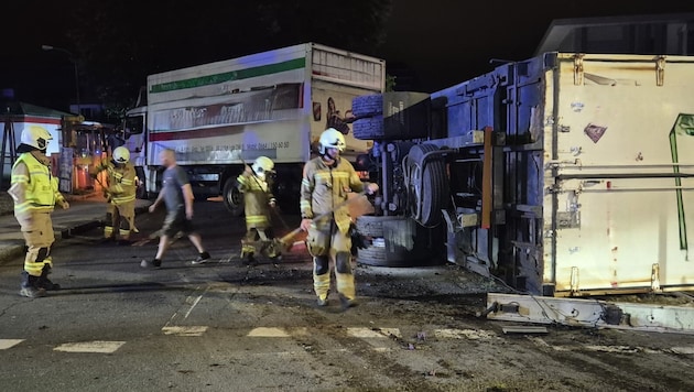 Der Lkw-Unfall hinterließ großes Chaos