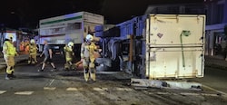 Der Lkw-Unfall hinterließ großes Chaos