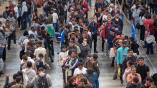 Fast 1,2 Millionen Migrantinnen und Migranten haben eine Aufenthalts- und Arbeitserlaubnis in ...