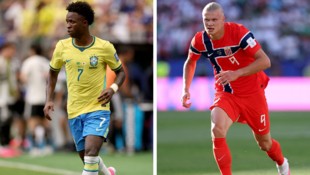 Vinicius Jr. (links) und Erling Haaland