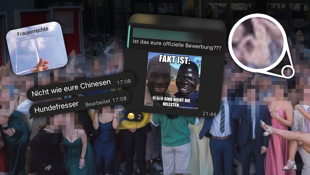 Ausgelassenes Gruppenfoto, „White Power“-Gruß, herabwürdigende Chats.
