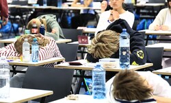 Noch kurz ein Powernap, bevor der anstrengende Test beginnt. 