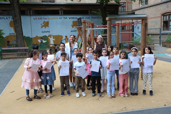 Die 1B der Volksschule Keplerplatz