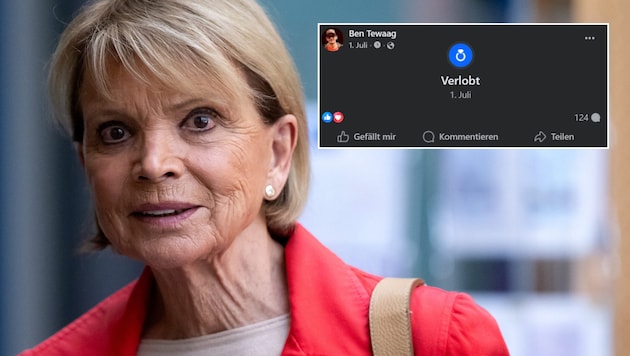 Ben Teewag, Sohn von Schauspielerin Uschi Glas, hat seine Verlobung bekannt gegeben.