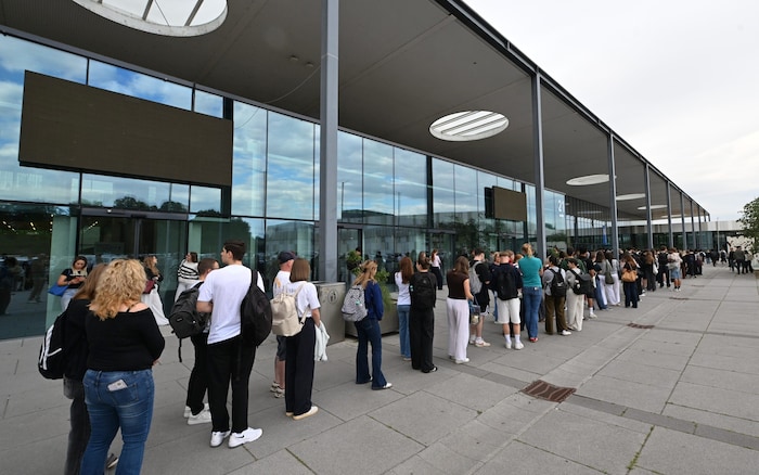 Die Prüfungswilligen stellten sich bei der Messe Wels an