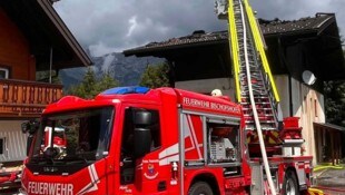 Der Dachstuhl fing Feuer