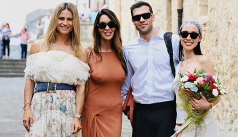 Was für ein Tag! Michelle Hunziker, Francesca Malata, Goffredo Cerza und Aurora Ramazzotti.