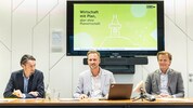 Ewald Verhounig (IWS), WKO Graz-Obmann Bernhard Bauer und WKO Graz-Geschäftsführer Viktor ...
