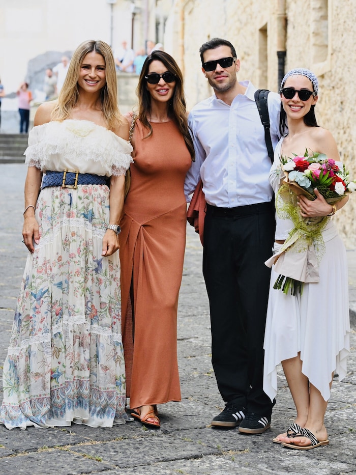 Was für ein Tag! Michelle Hunziker, Francesca Malata, Goffredo Cerza und Aurora Ramazzotti.