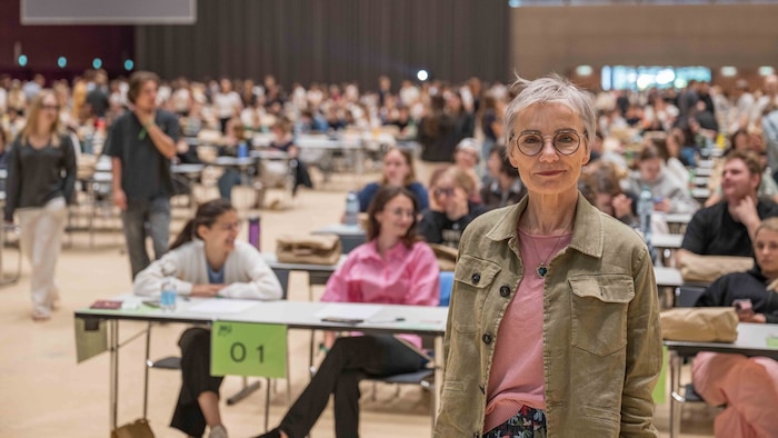 Auch Rektorin Andrea Kurz schaute vorbei: „Die gestiegene Zahl an Studienwerbern und das große ...