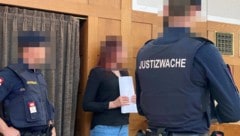 Die angeklagte Schweizerin kam mit einem Entschuldigungsschreiben in den Verhandlungssaal.
