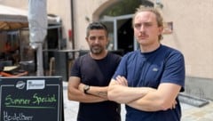 Die Wirte Mandi Bhatti (l.) vom Coolinarik und Leo Bader vom Weinlokal Kabinett sind extrem ...