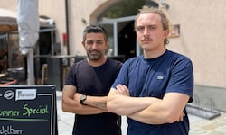 Die Wirte Mandi Bhatti (l.) vom Coolinarik und Leo Bader vom Weinlokal Kabinett sind extrem ...