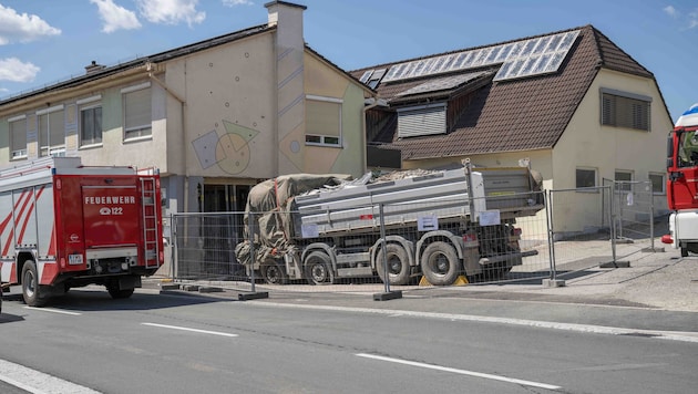 The truck crashed into the hair salon. The owner of the business did not survive the accident.