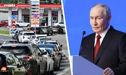 Der Kreml rund um den russischen Präsidenten Wladimir Putin reagiert auf die Sprit-Engpässe im ...