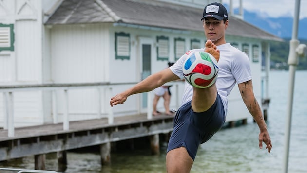 Lukas Feurstein macht auch mit dem Fußball ausgezeichnete Figur.