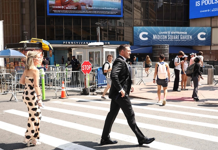 Einige Gäste machten sich aber zu Fuß auf den Weg zum Madison Square Garden.