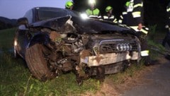 Der Audi dürfte wohl als Totalschaden eingestuft werden.