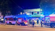 Die Feuerwehr rückte zum Brand in Bahnhofsnähe aus. 