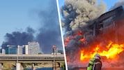 Nach dem Großbrand ist die Südosttangente (A23) zwischen dem Knoten Kaisermühlen und dem ...