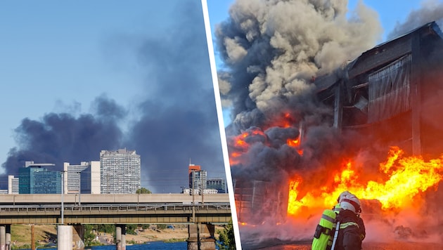 Following the major fire, the Southeast Bypass (A23) remains closed in both directions between ...