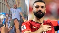 Mo Salah konnte seine Tränen zuerst nicht zurückhalten, später ließ er es auf der Gasse krachen.