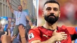Mo Salah konnte seine Tränen zuerst nicht zurückhalten, später ließ er es auf der Gasse krachen.