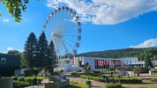 Gleich neben dem Riesenrad wird der Cristo Redentor aufgestellt.
