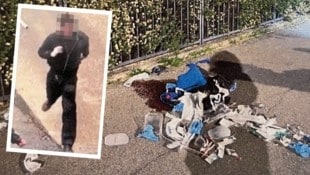 Der Mörder wurde mehrfach von Überwachungskameras gefilmt.