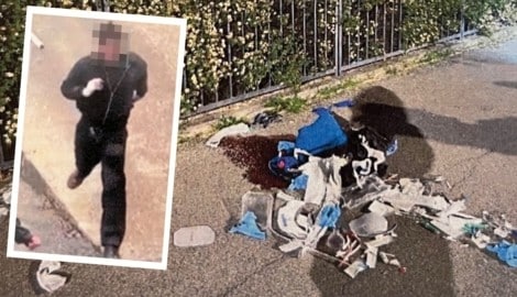 Der Mörder wurde mehrfach von Überwachungskameras gefilmt.