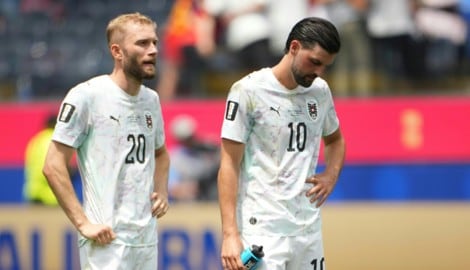 Laimer (li.) und Grillitsch haderten mit dem WM-Aus
