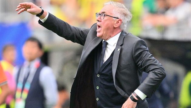 Brasiliens Teamchef Carlo Ancelotti.