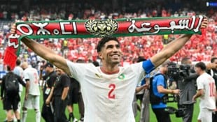 Achraf Hakimi und Marokko stehen im Viertelfinale.