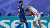Auf Kylian Mbappe hatten es die Paraguayer besonders abgesehen. 