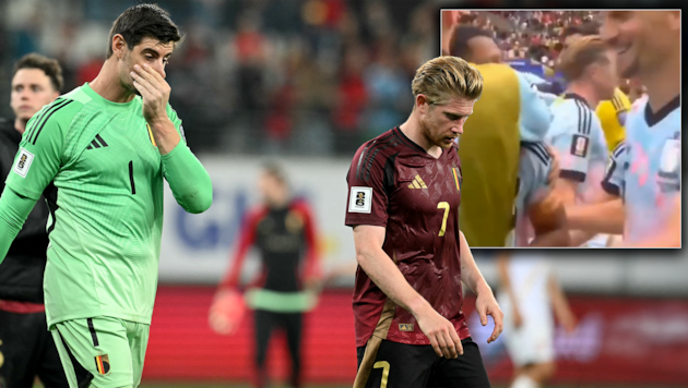 Thibaut Courtois (l.) und Kevin de Bruyne (r.) werden keine Freunde mehr.