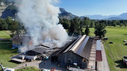 Der Brandort in Dornbirn.