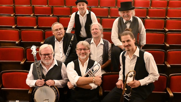 The Very Old Stoariegler Dixieland Band feiert am Festival ihren 50er