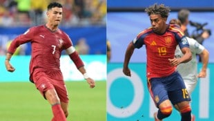 Cristiano Ronaldo kracht auf Lamine Yamal.