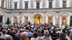 Der Innenhof des Palastes Hohenems bot die perfekte Kulisse für ein wunderbares Konzert.