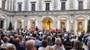 Der Innenhof des Palastes Hohenems bot die perfekte Kulisse für ein wunderbares Konzert.