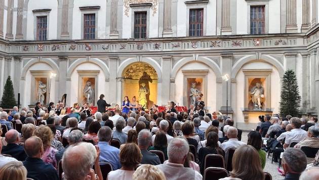 Der Innenhof des Palastes Hohenems bot die perfekte Kulisse für ein wunderbares Konzert.
