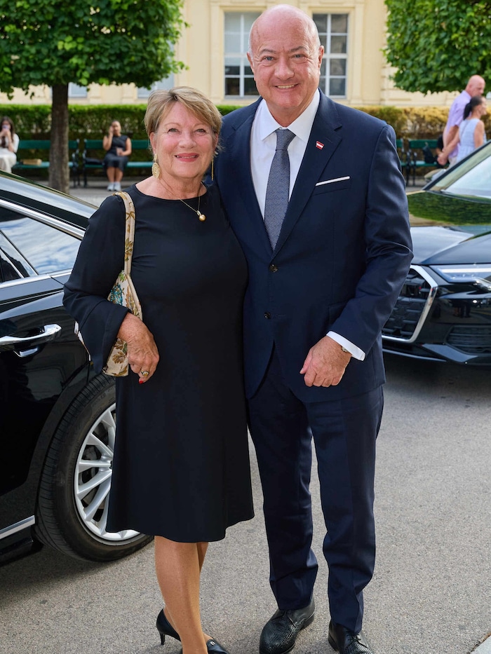 Gut gelaunt: Christian Stocker mit Ehefrau Gerda
