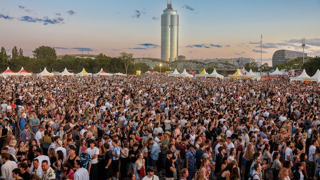 Riesenandrang am dritten und letzten Festivaltag auf der Donauinsel.