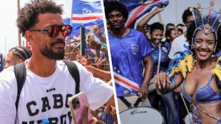 Nach ihrem WM-Märchen ist das Fußball-Nationalteam Kap Verdes (li. Torhüter Vozinha) bei der ...