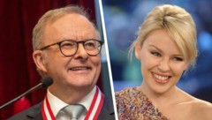 Australiens Premierminister Anthony Albanese hat gestanden, Popsängerin Kylie ...