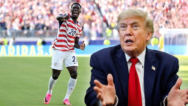 Donald Trump setzte sich für die Aufhebung von Baloguns (l.) Sperre ein.