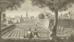 Im Steyermärkischen Nationalkalender wurde diese „Ansicht des botanischen Gartens“ im Jahr 1818 ...